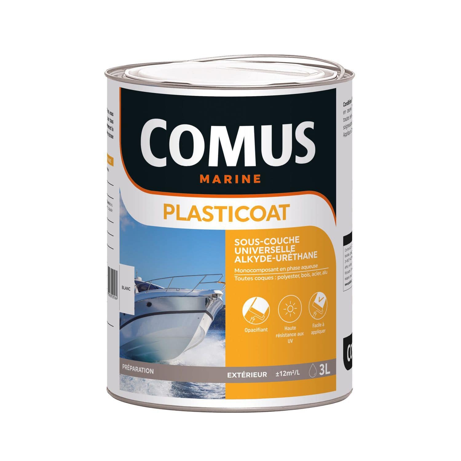 Boat undercoat PLASTICOAT COMUS MARINE for wood / for steel / for