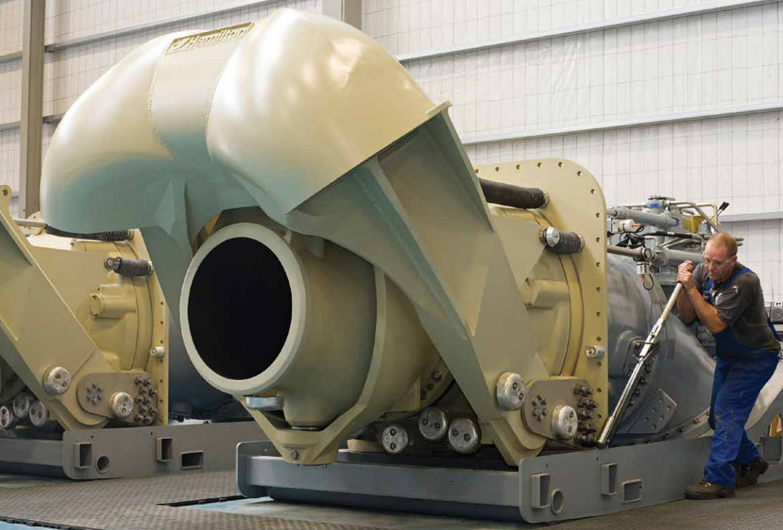 Ship waterjet drive HT810 HAMILTONJET