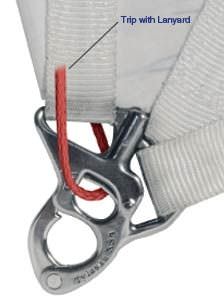 Snap shackle with fork - X8A - Tylaska - jib
