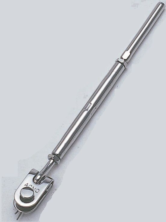 Closedbody turnbuckle RCS ACMO articulated toggle / crimp / for sailboats