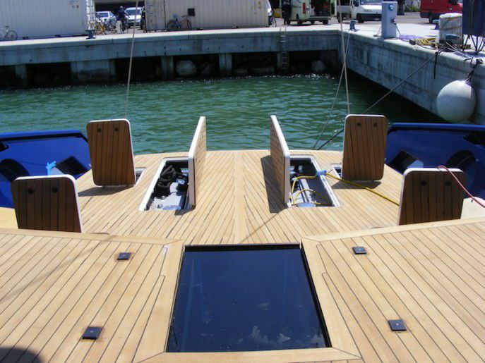 Boat deck hatch Solimar square / opening / custom
