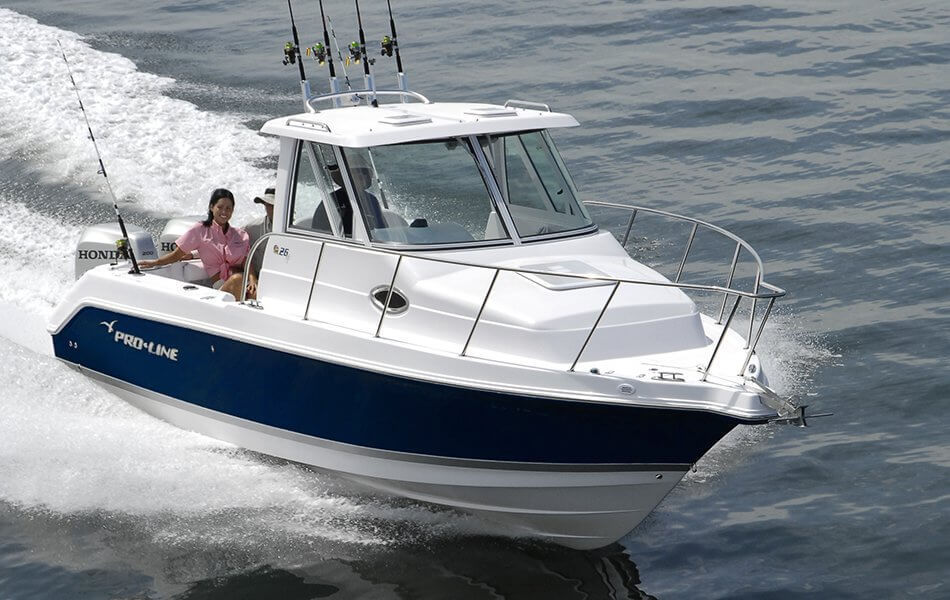 Outboard Cabin Cruiser Twin Engine Hard Top Sport Fishing