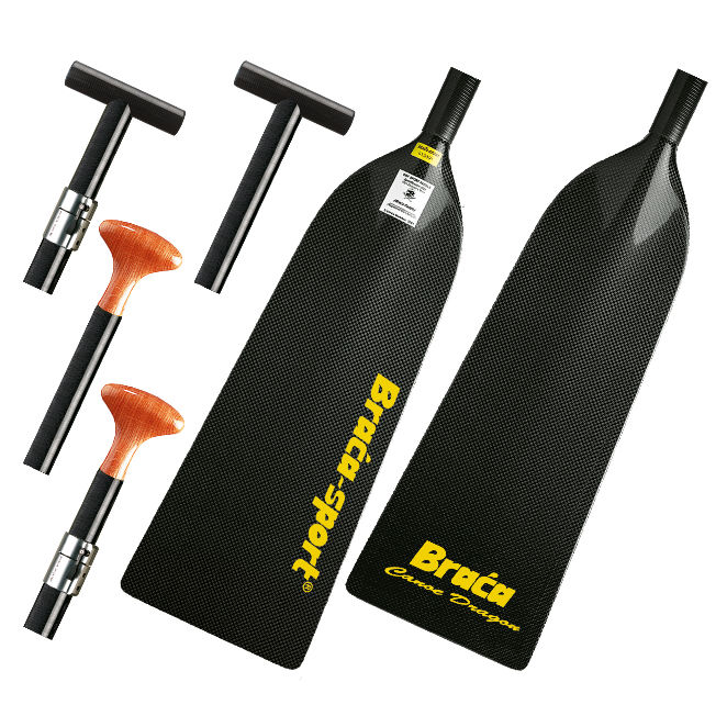 Canoe paddle Dragon Bracasport racing / symmetrical / single