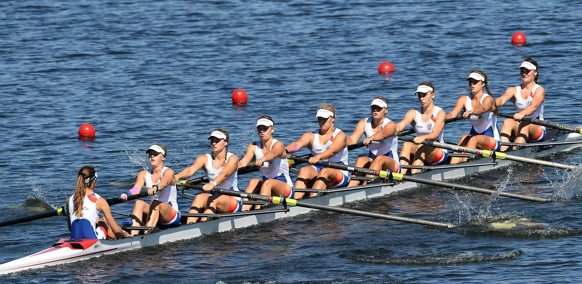 rowing shoes in boat