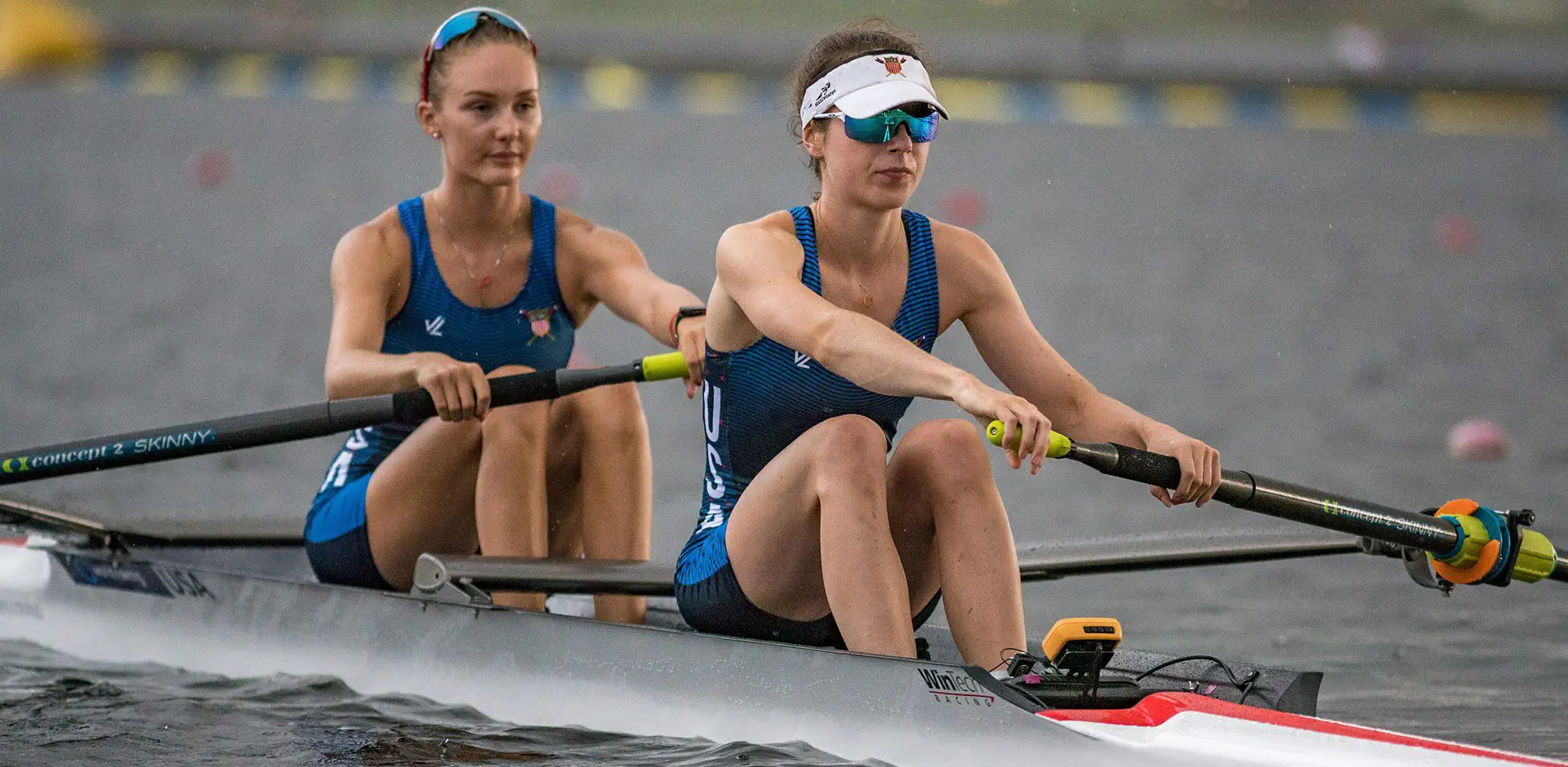 rowing shoes in boat