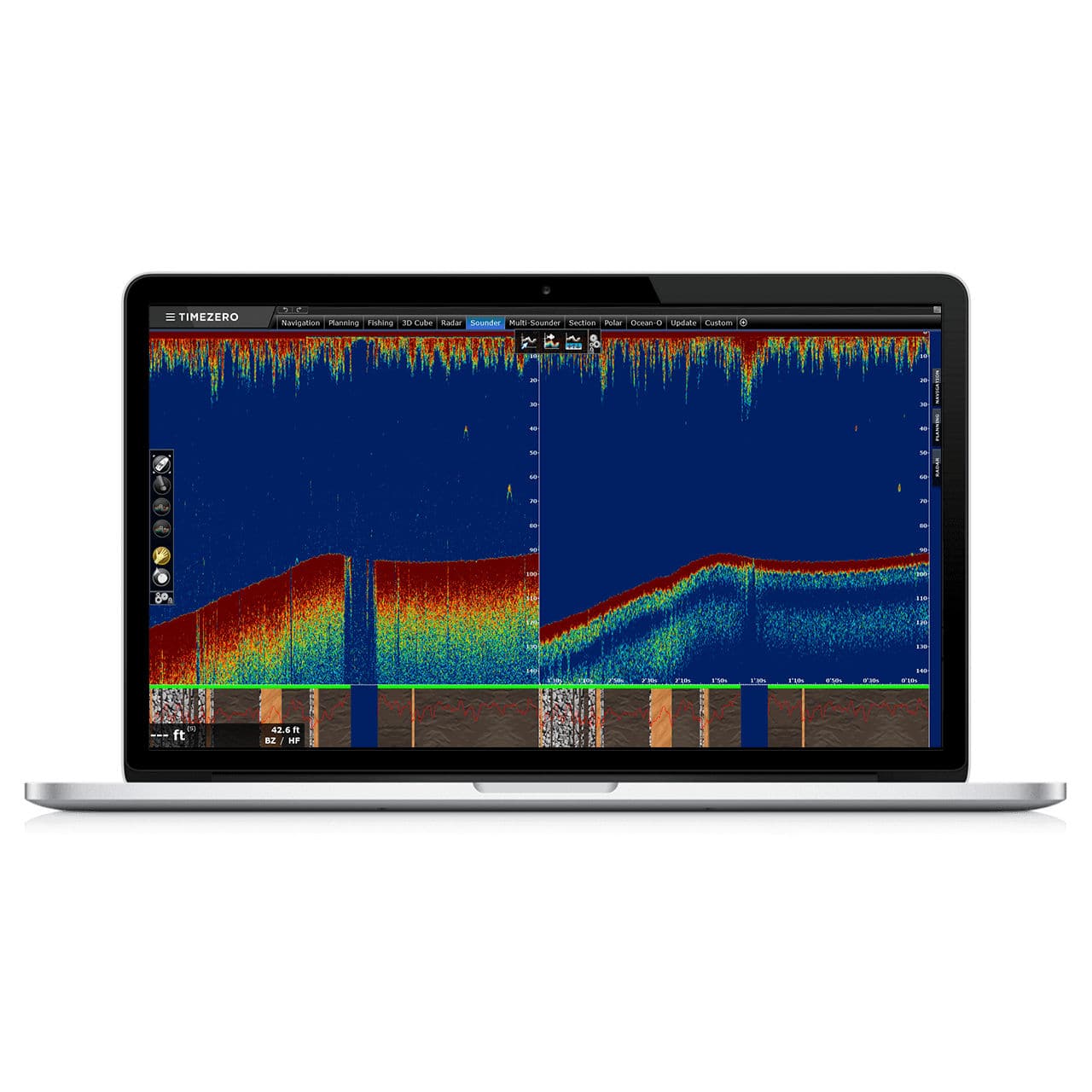 Fishing software - MaxSea International - depth sounder / for fishing ships