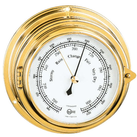 Analog barometer 613MS Barigo brass