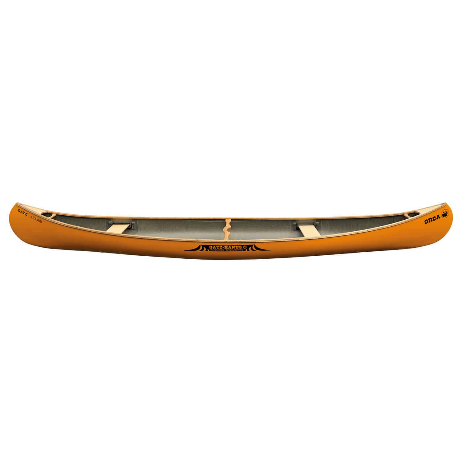 Canadian canoe - ORCA 500 - Holzrand - Gatz Kanus - 3-person / adult /  orange