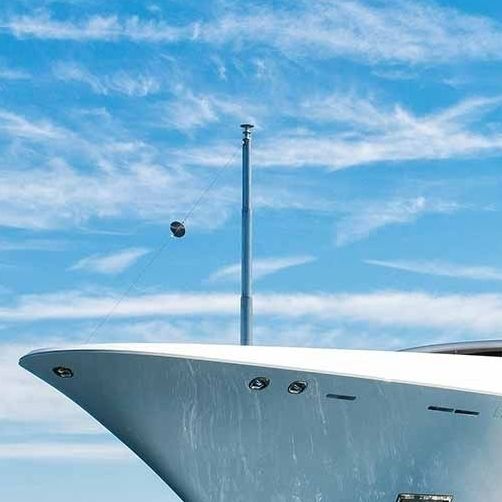 Yacht mast Cramm Yachting Systems BV stainless steel / telescopic