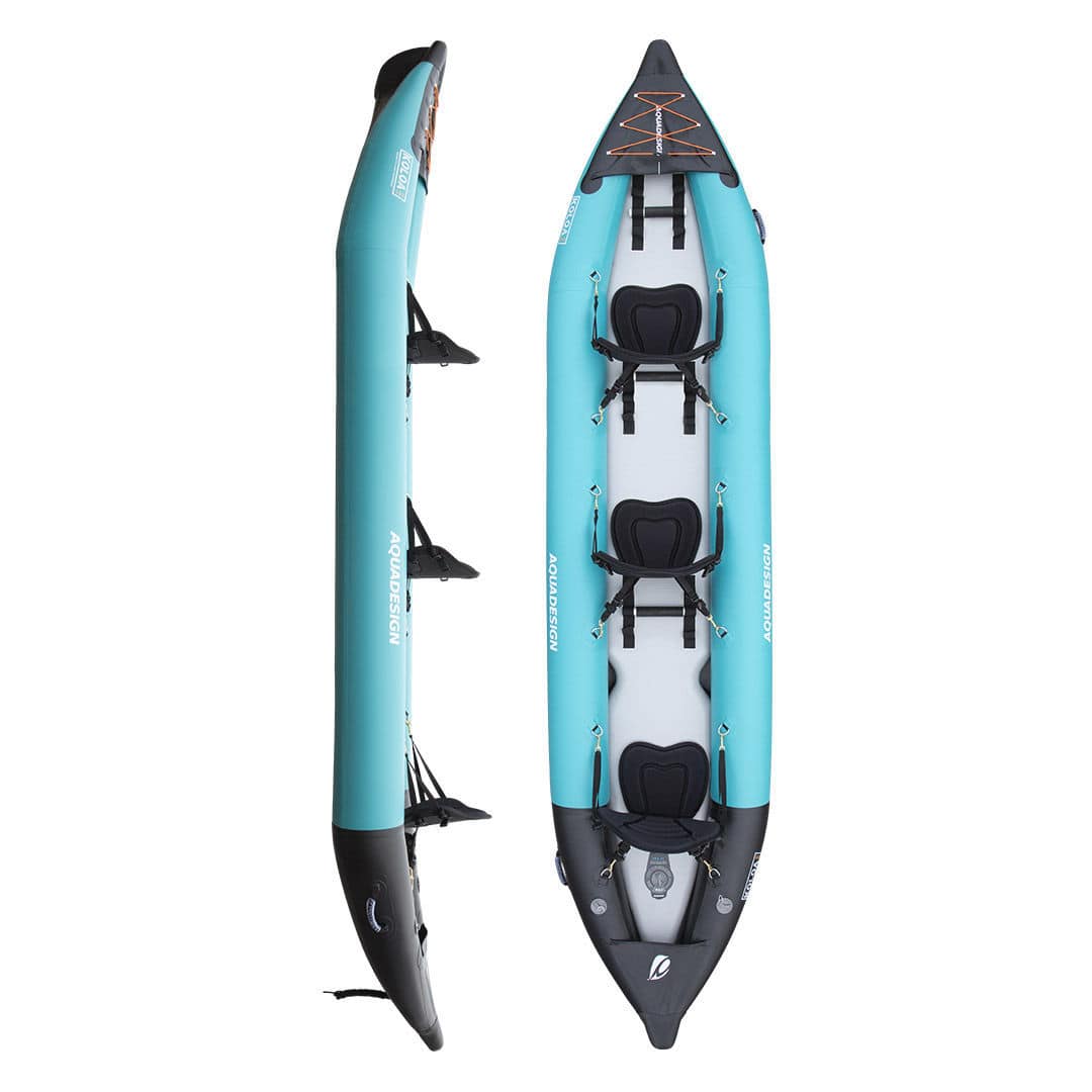 Sitontop kayak KOLOA 400 Aquadesign inflatable / touring / sea