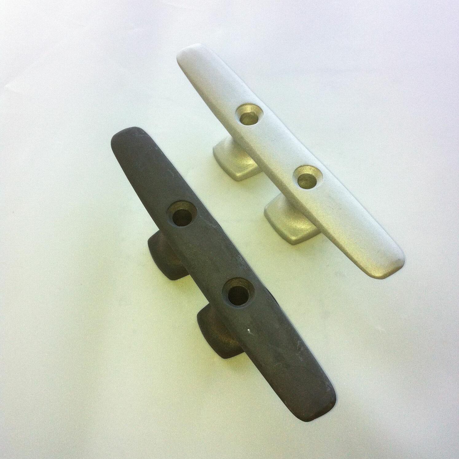 Boat deck cleat John Mast flat / aluminum