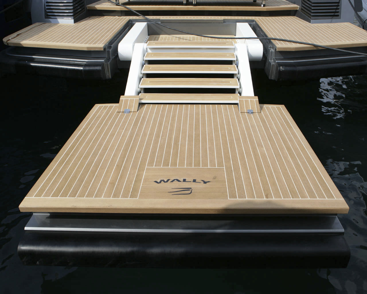 Swim platform - 3383 Series - Opacmare - multifunction / for boats ...