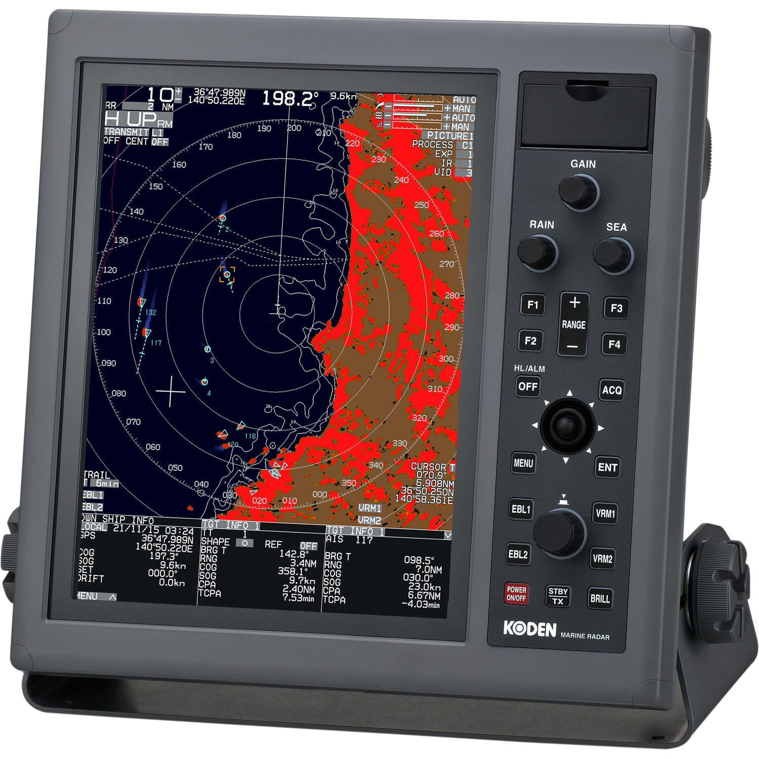 Ship radar - MDC-5240 - Koden electronics - ARPA / color / with AIS