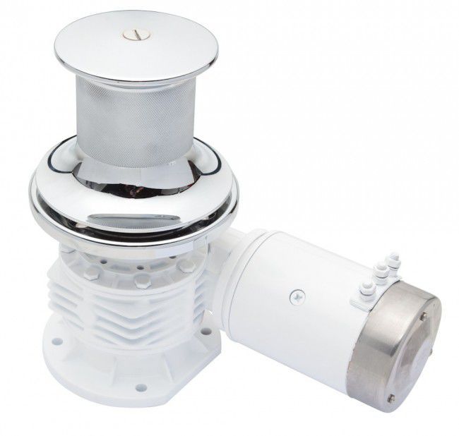 Boat capstan VC 650 Muir Windlasses electric / with chromeplated
