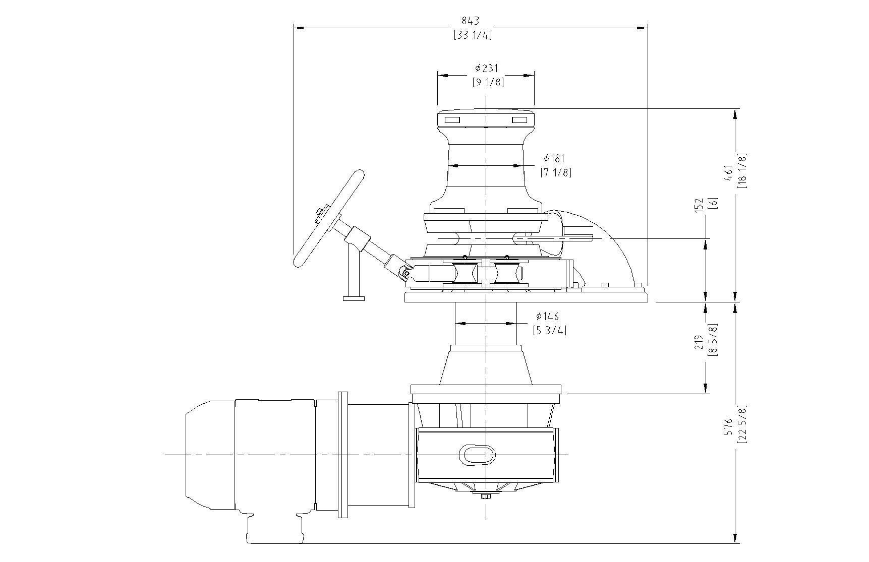 Electric windlass VR/VRC 8000 Muir Windlasses hydraulic / for
