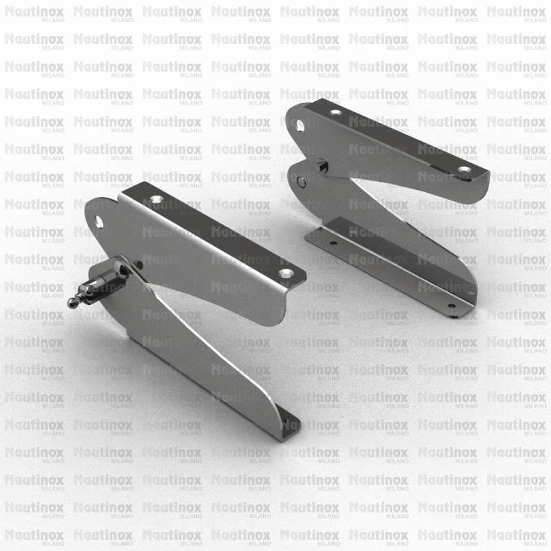 Boat hinge 2055 Nautinox positioning / seat / stainless steel