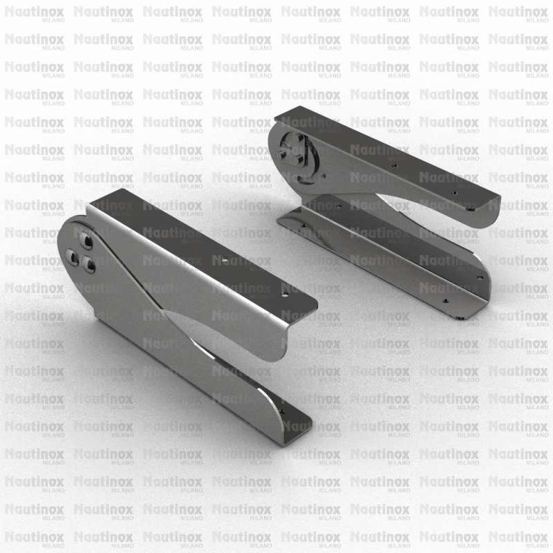 Boat hinge 2301 Nautinox positioning / seat / stainless steel