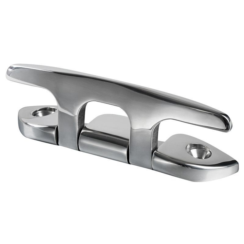 Boat deck cleat 40.143.10 Osculati flat / stainless steel
