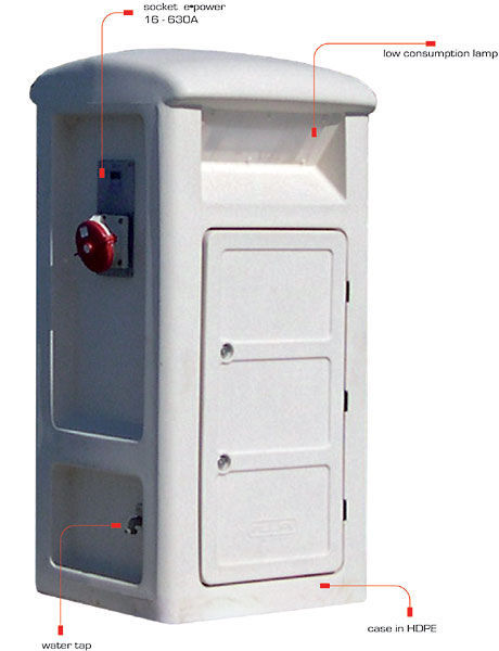 Electrical distribution pedestal - SMART M - Plus Marine - with built ...