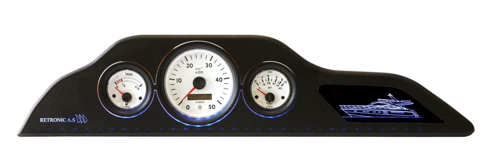 Drive instrument panel Retronic for boats