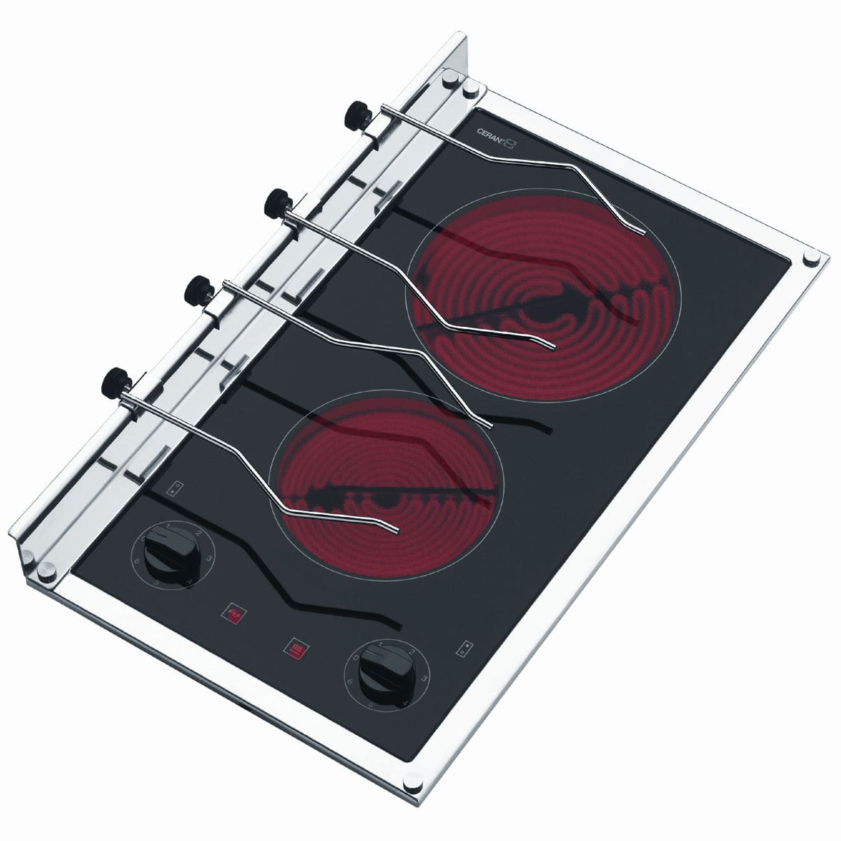 Vitroceramic cooktop CRYSTAL2 Techimpex for boats / twoburner