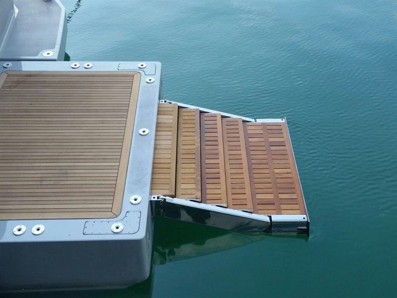 Boat ladder - 92 WBL - Pin-craft - telescopic / boarding / platform