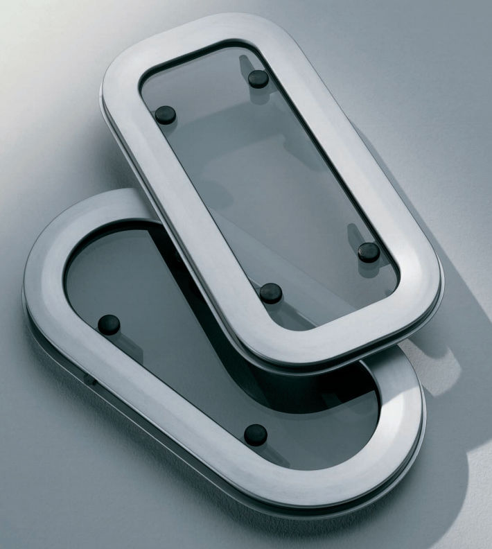 Rectangular portlight - SL series - Nautica F4 - for boat / opening ...