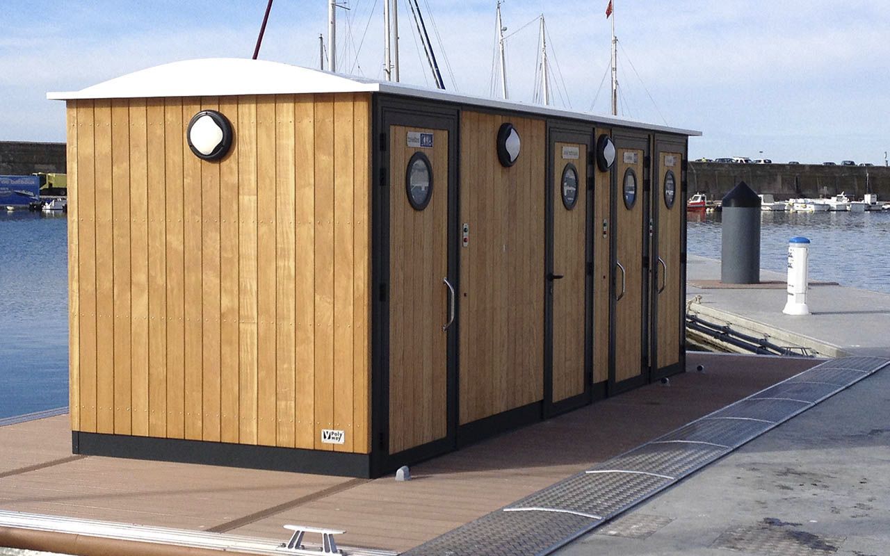 Floating restroom Metalu Industries International