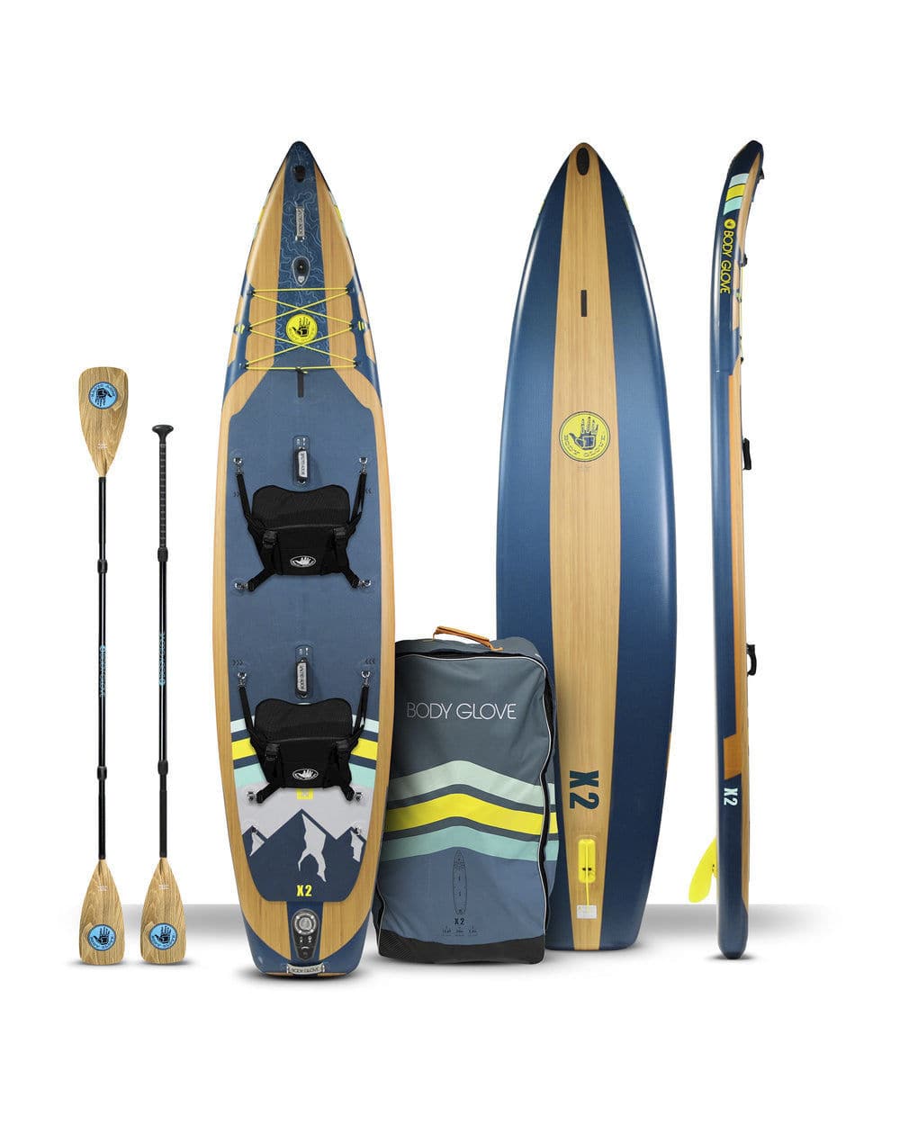 Inflatable SUP - X2 2 - Body Glove - all-around / adult / multi-color