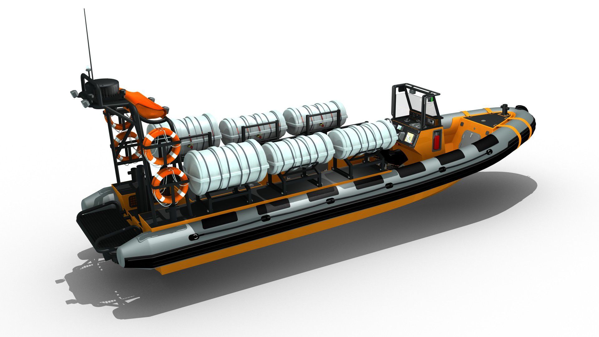 Rescue boat professional boat - MR-1000 - Madera Ribs - inboard ...