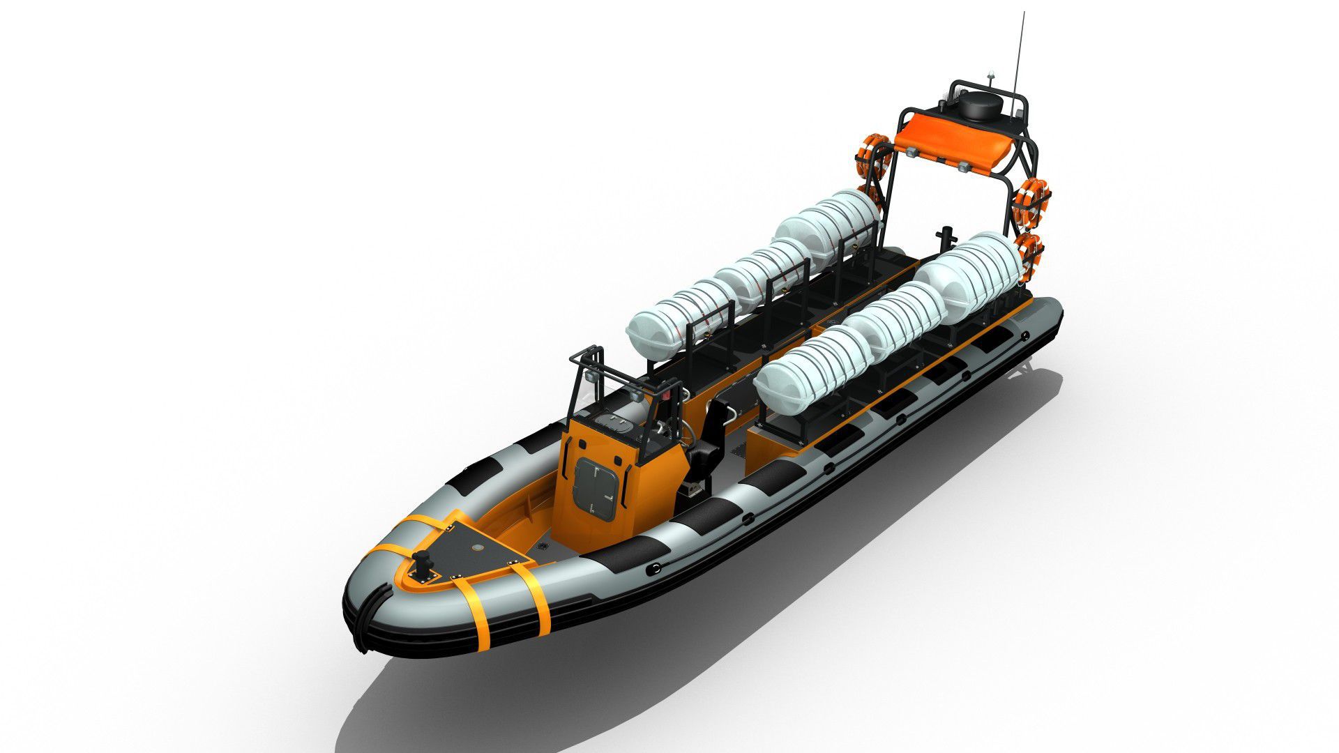 Rescue boat professional boat - MR-1000 - Madera Ribs - inboard ...