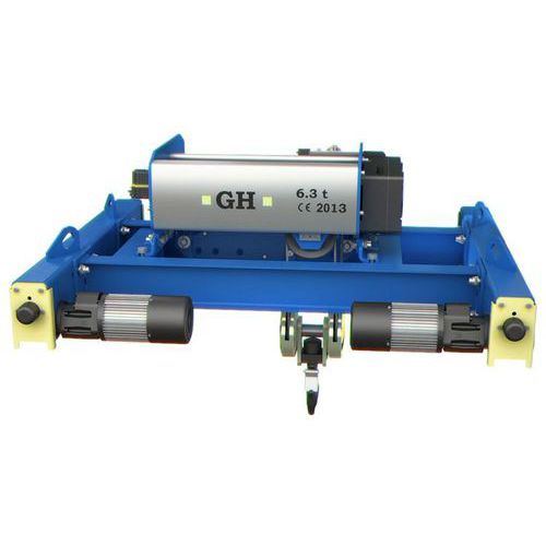 Electric hoist GH Cranes & Components end carriage / doublerail