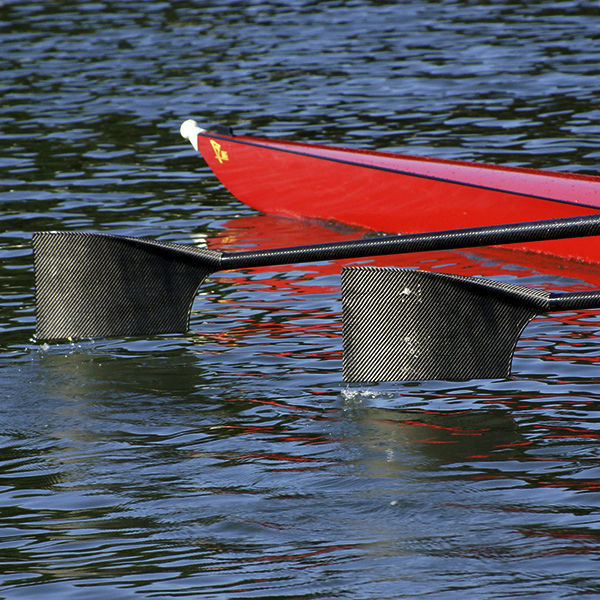 Rowing skiff oar - APEX-X - Durham Boat Company - carbon