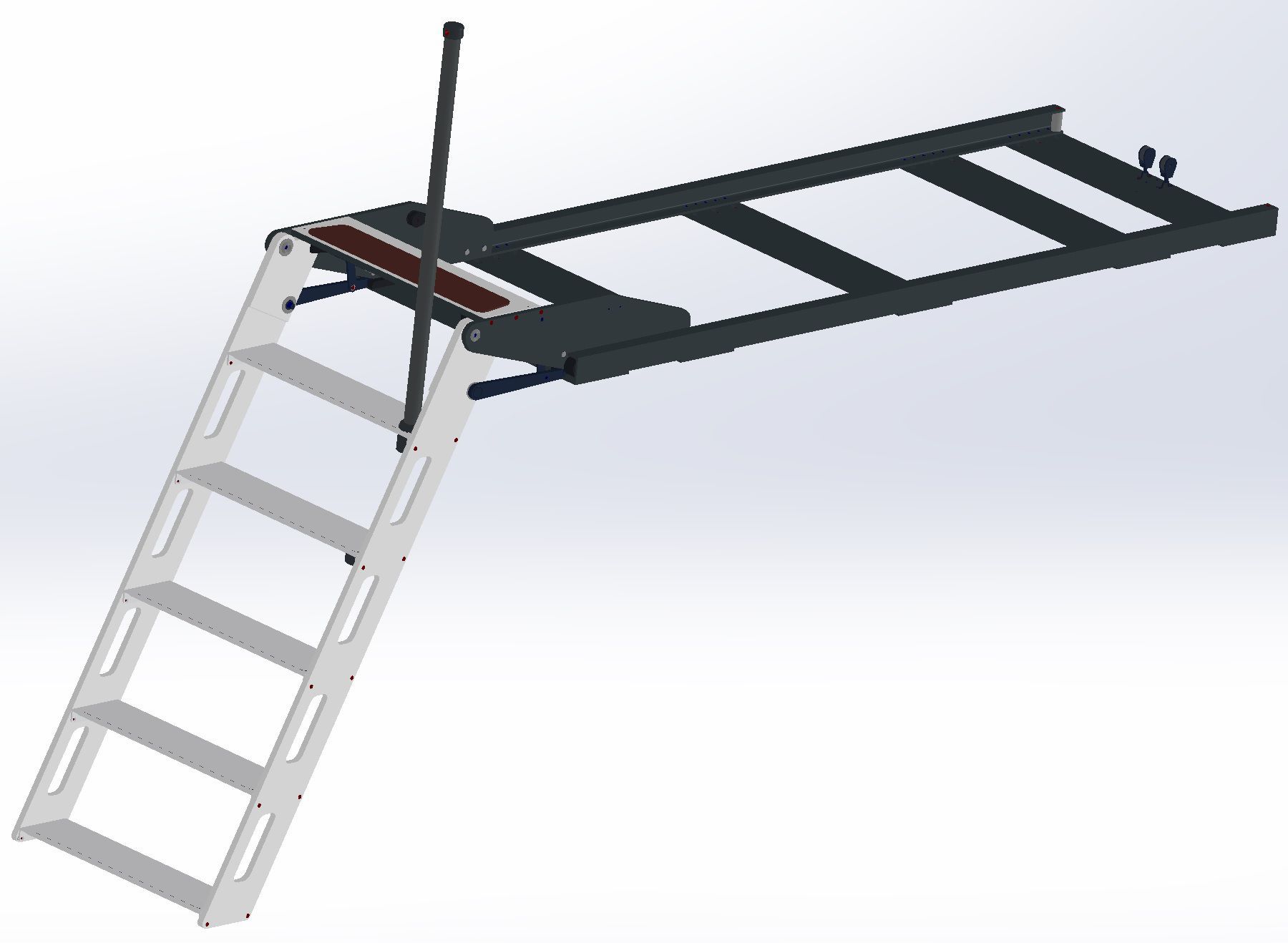 Yacht ladder - HYDRA - SWISS CARBON Marine Systems - fixed / swim / stern