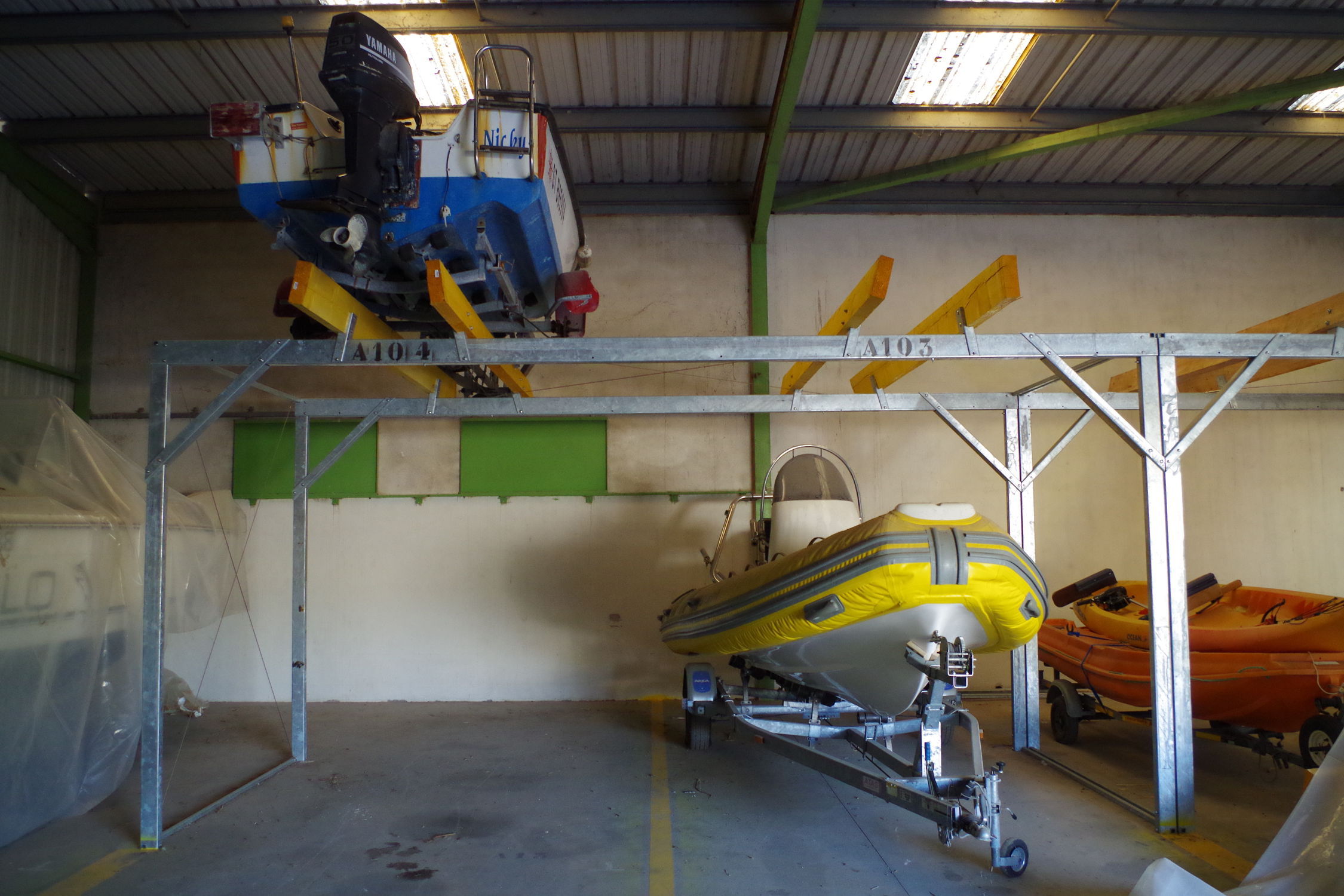 Boat rack MODUL’UP Nautipark for dry storage