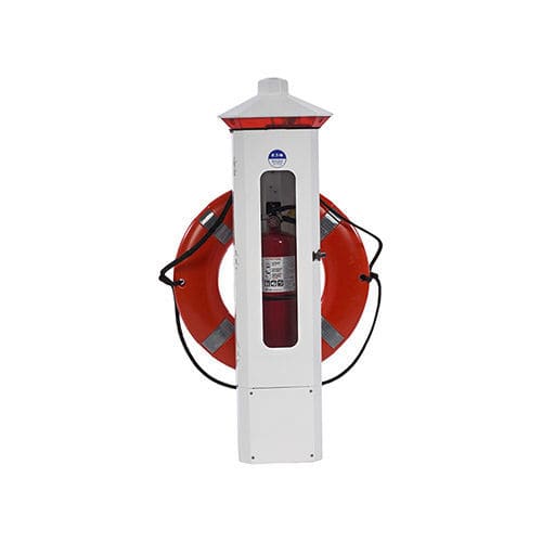 Fire pedestal Firehouse Eaton with builtin light / for docks