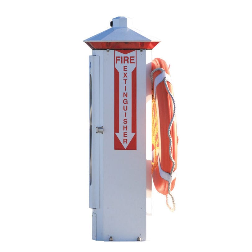 Fire pedestal Firehouse Eaton with builtin light / for docks