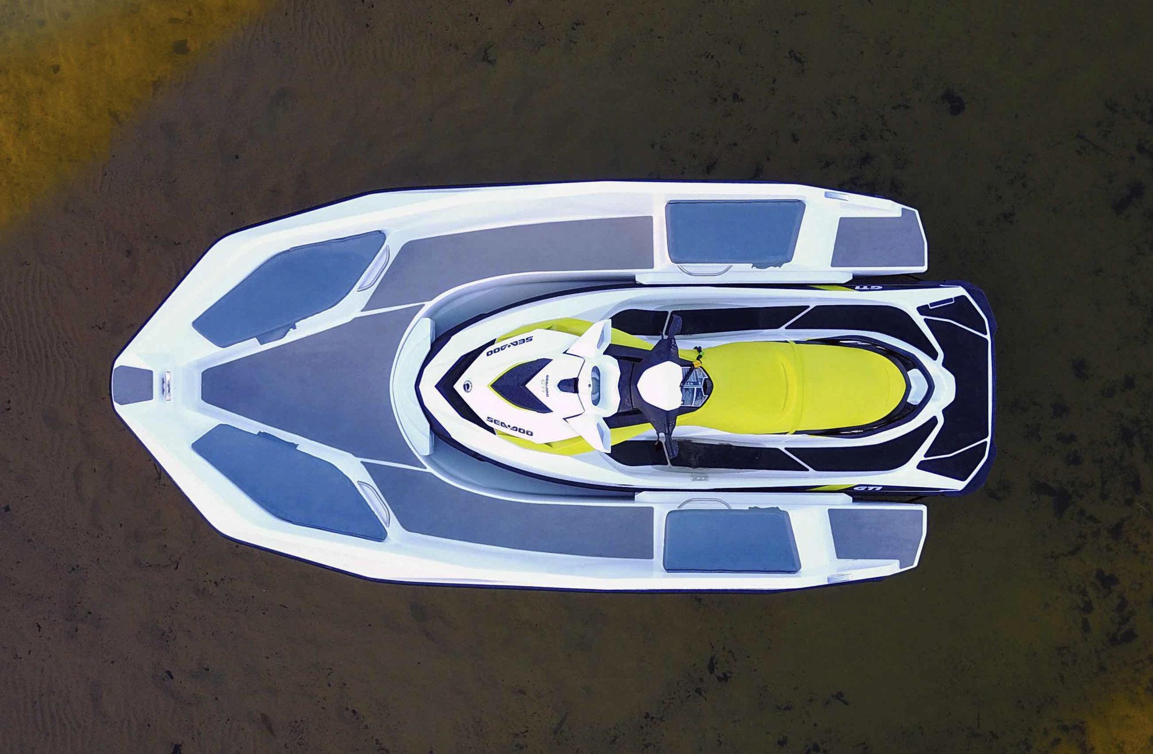 Jet ski propelled runabout WAVE BOAT 444 SEALVER 5 person