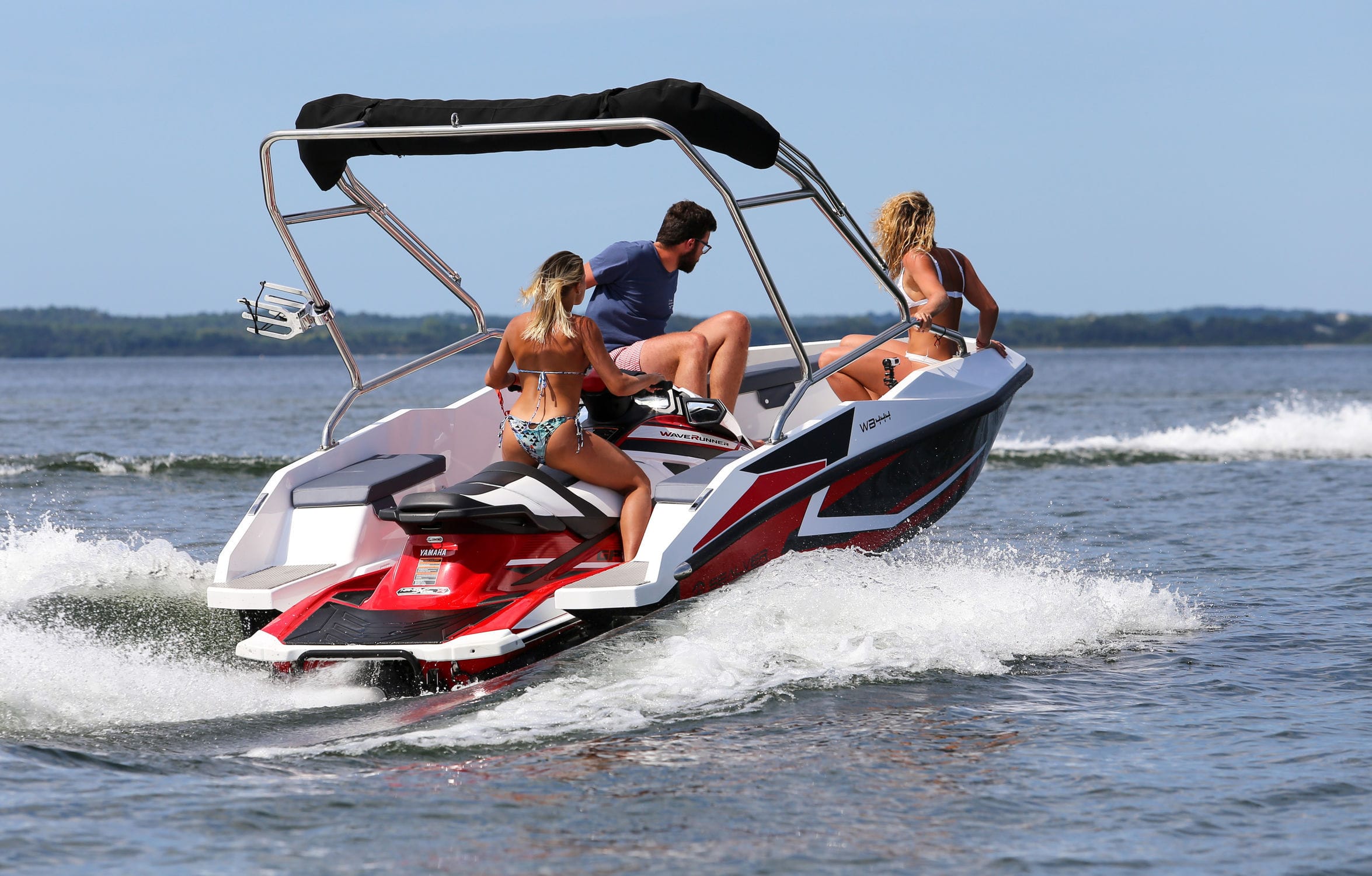 Jet-ski propelled runabout - WAVE BOAT 444 - SEALVER - 5-person 