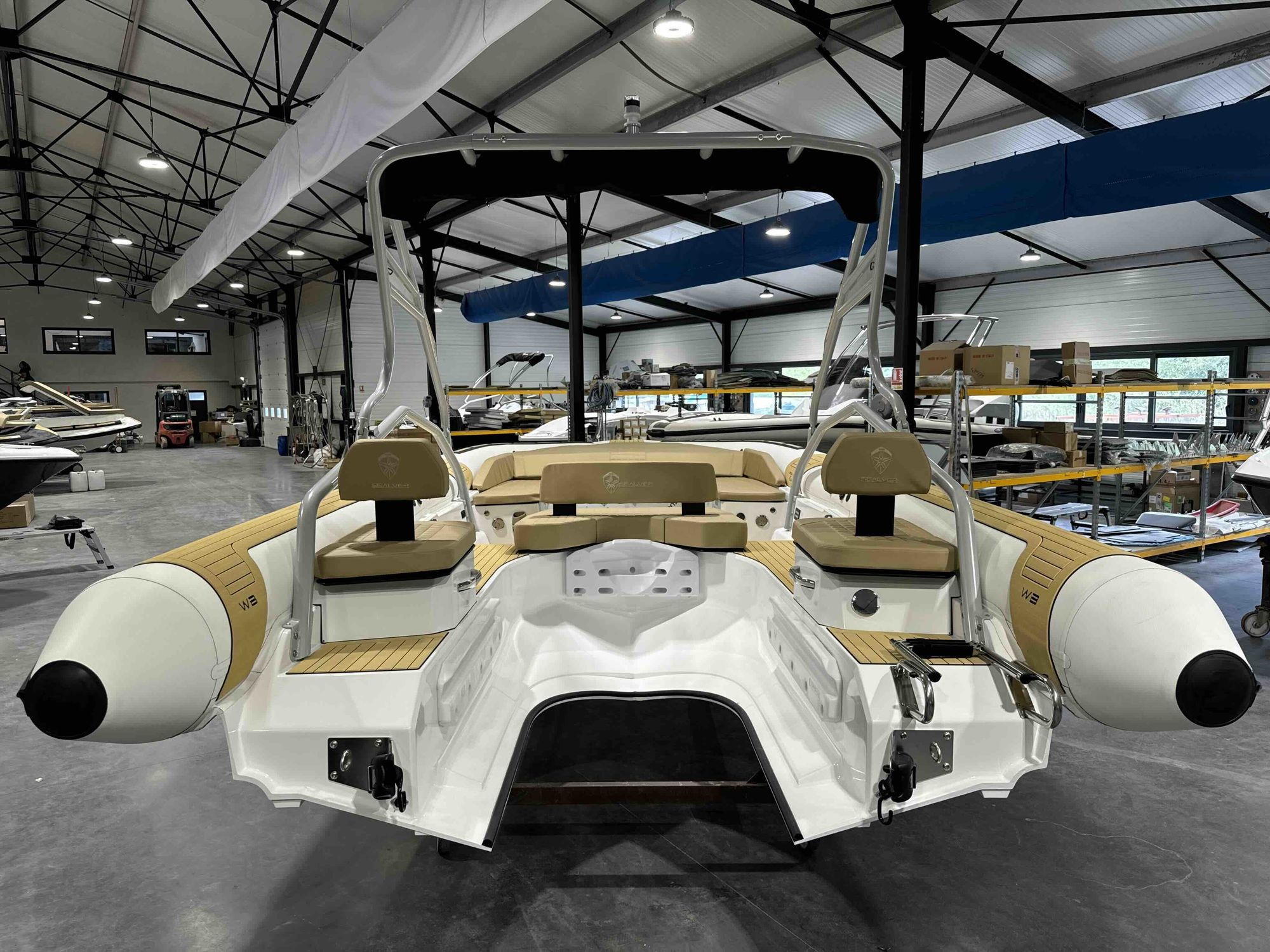 オブジェ ウォーター フレーム Jet-ski propelled inflatable boat - Z8 HEVO LINE - SEALVER