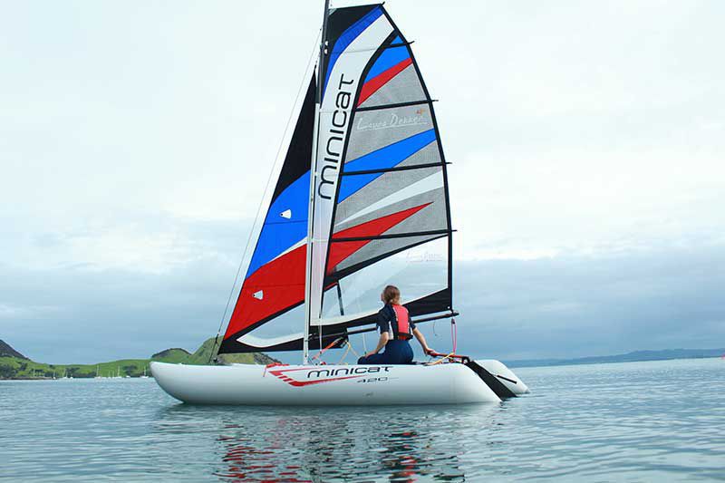 Inflatable sport catamaran 420 LAURA DEKKER LTD. CARBON VERSION