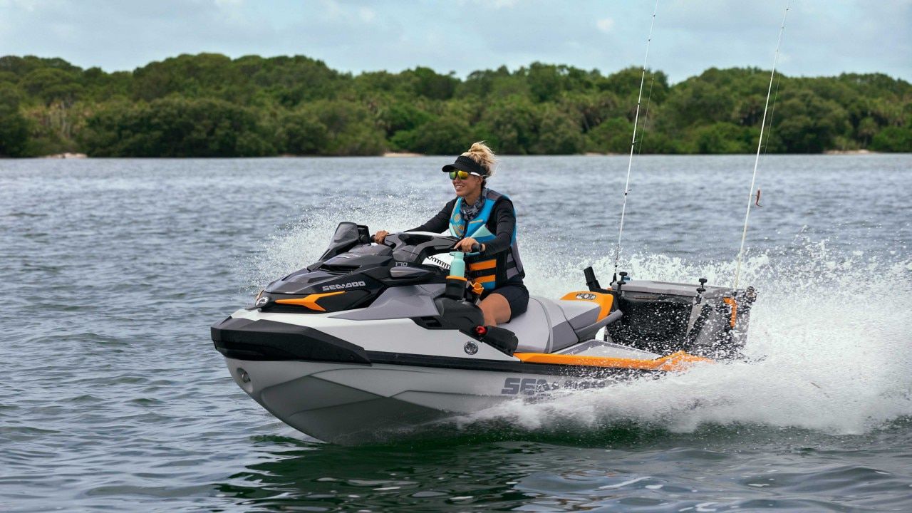 Seated jet-ski - FISHPRO TROPHY 170 - Sea-doo - three-seater / 175 hp