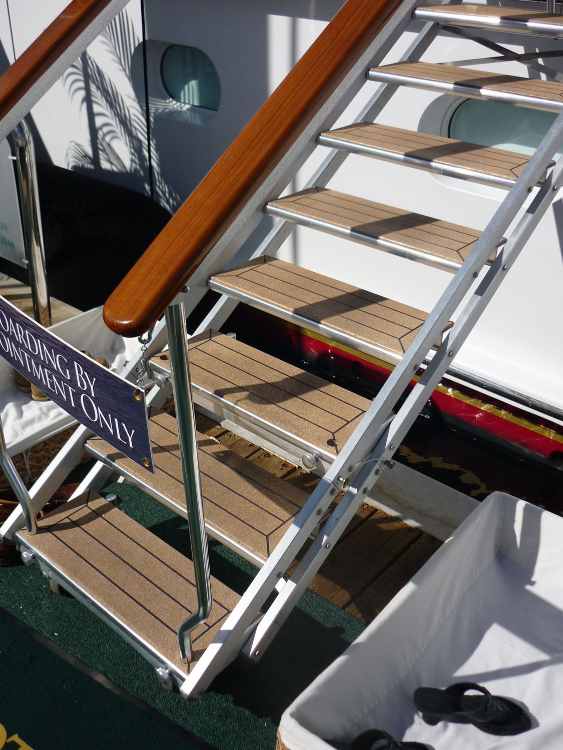 Opvouwbare Boot Ladder Met Handgrepen - Draagbaar Voor Kayak, Boot En Zwembad