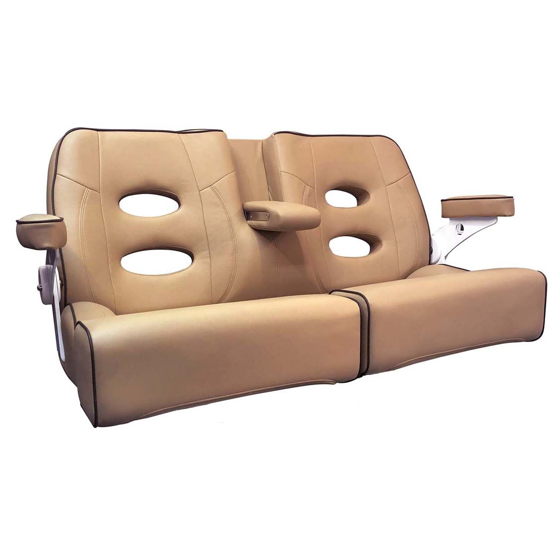 Boat bench seat BILLFISH 56" Llebroc Industries 2person / black