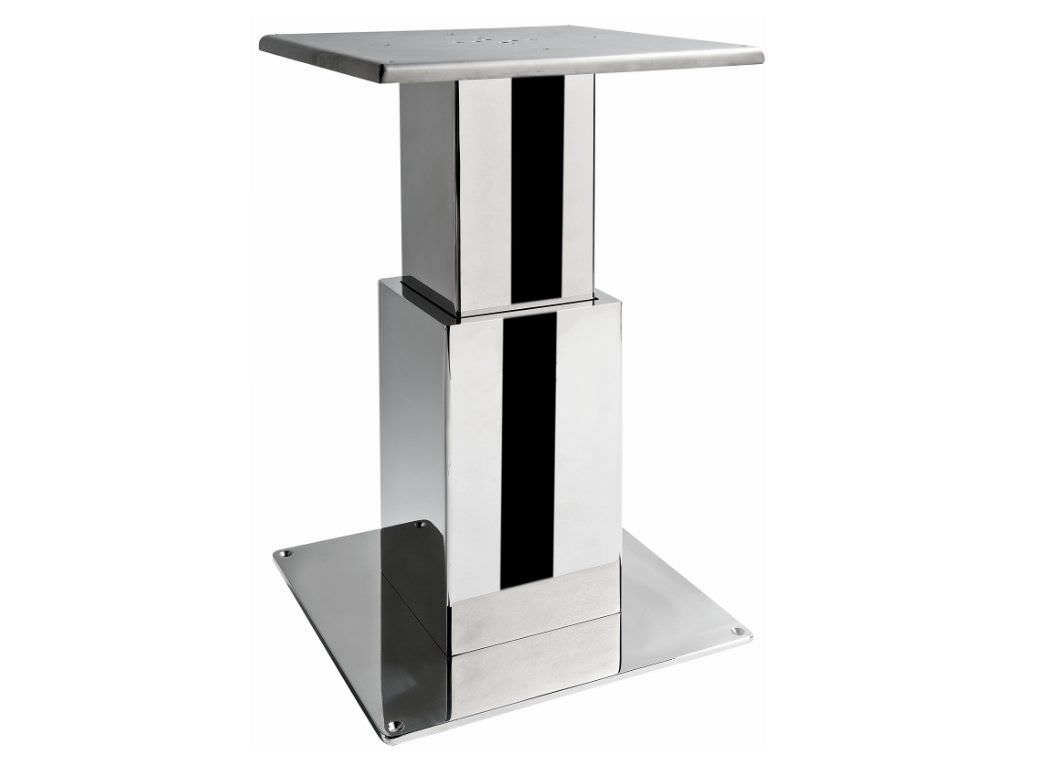 Adjustable boat table pedestal 20.18198A ELEC Atep Italia electric / stainless steel