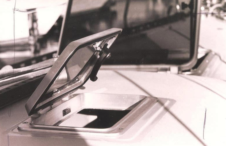 Boat deck hatch XR 90 Atkins & Hoyle Ltd. rectangular / opening