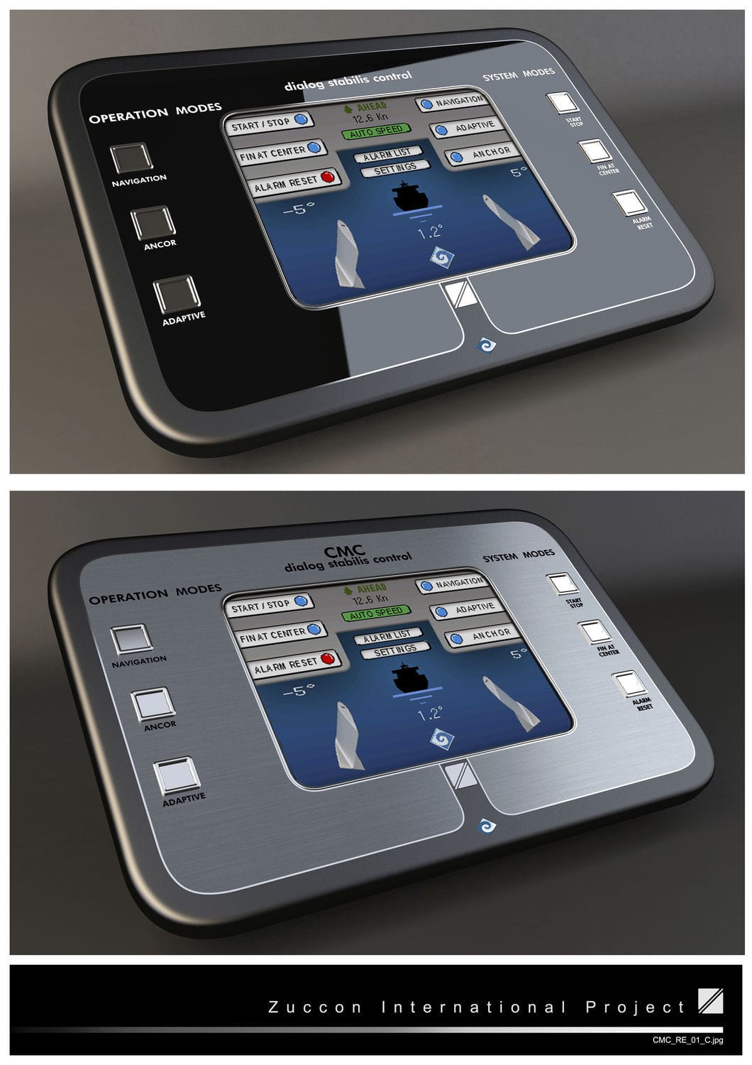 Electronic yacht stabilizer control system Stabilis Electra CMC Marine