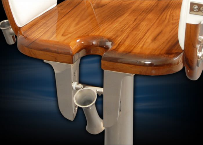 Teak fighting chair Sailfish Release Marine for boats / with armrests