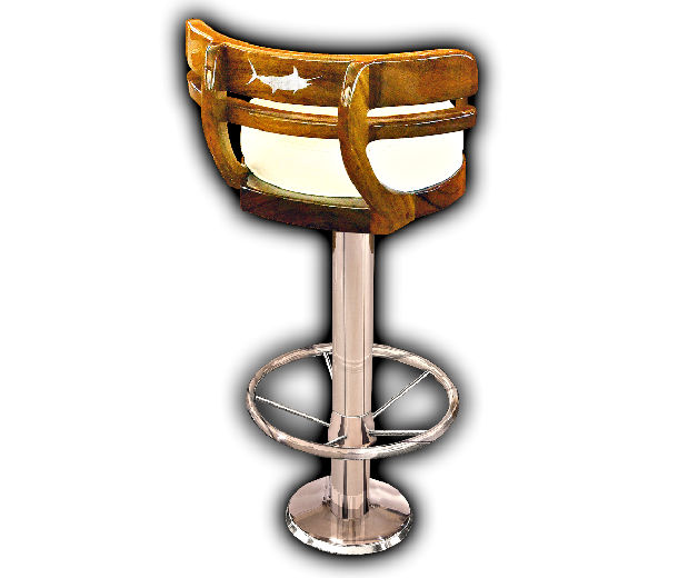 Round base bar stool Dubliner Release Marine for yachts / for ships