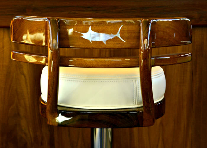 Round base bar stool Dubliner Release Marine for yachts / for ships